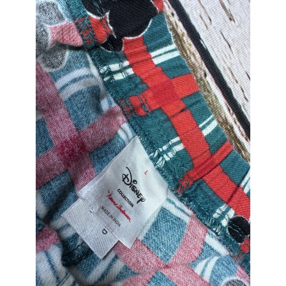 Hanna Andersson Mickey Christmas Cotton Flannel Lounge Pajama Pants‎ Bottoms L - Picture 2 of 2